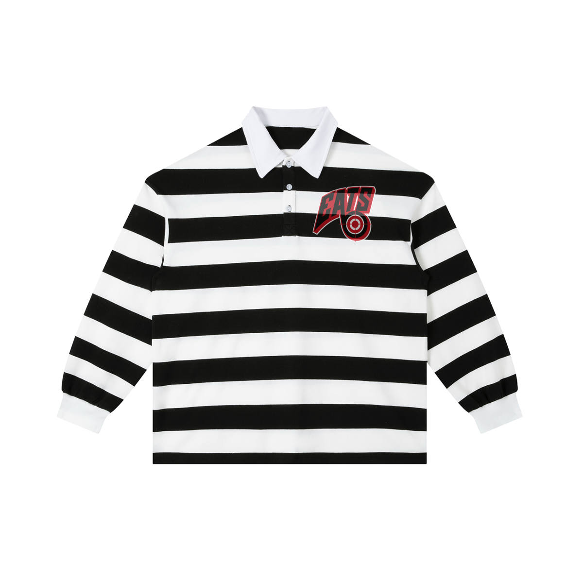 Block Stripe Collared Long Sleeve