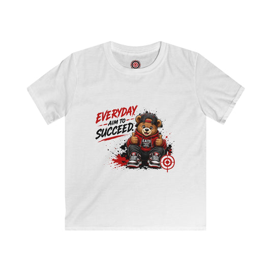 Kinder-Teddy | Tägliches Ziel: Erfolg | Grafik-T-Shirt