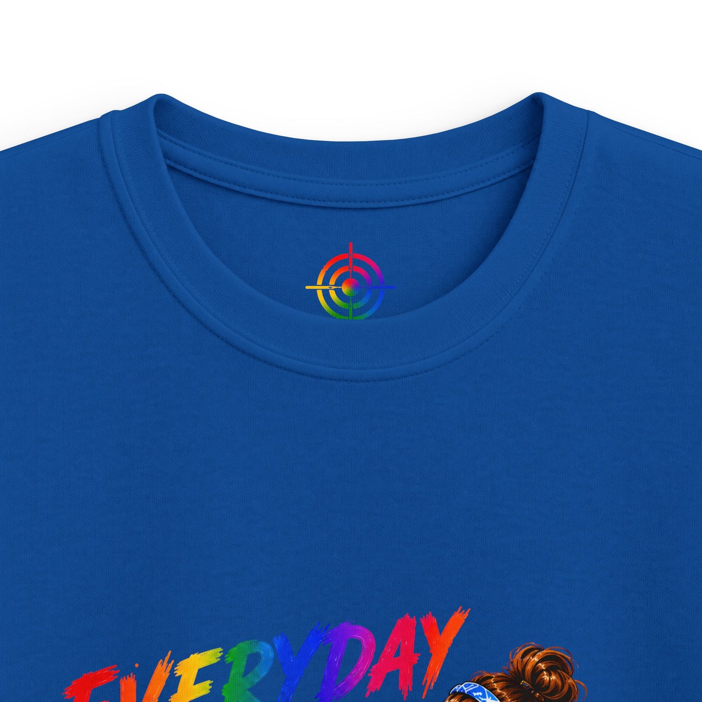 Kids Colorful Art Tee - "Everyday Aim to Succeed"