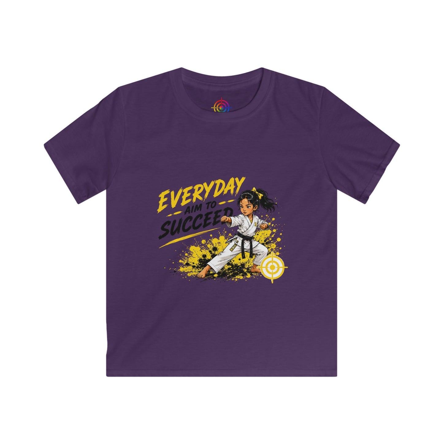Kids Martial Arts T‑Shirt — Everyday Aim to Succeed