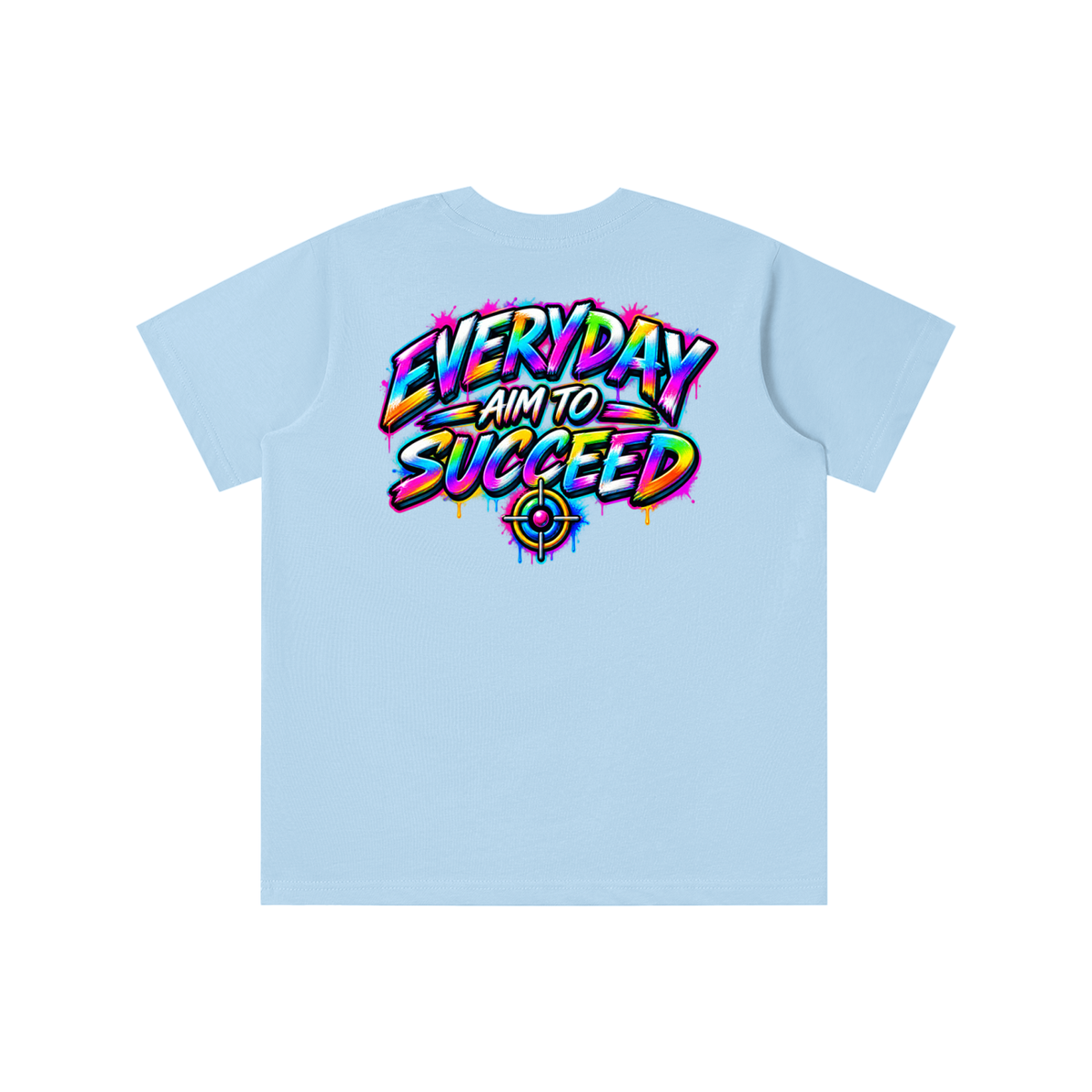 blue,pink,green,white,black,multicolor,mulitcolors,kids,kidstshirt,graphic,kidsgraphict,eats,brandlogo,logo,dream,plan,execute,bullseye