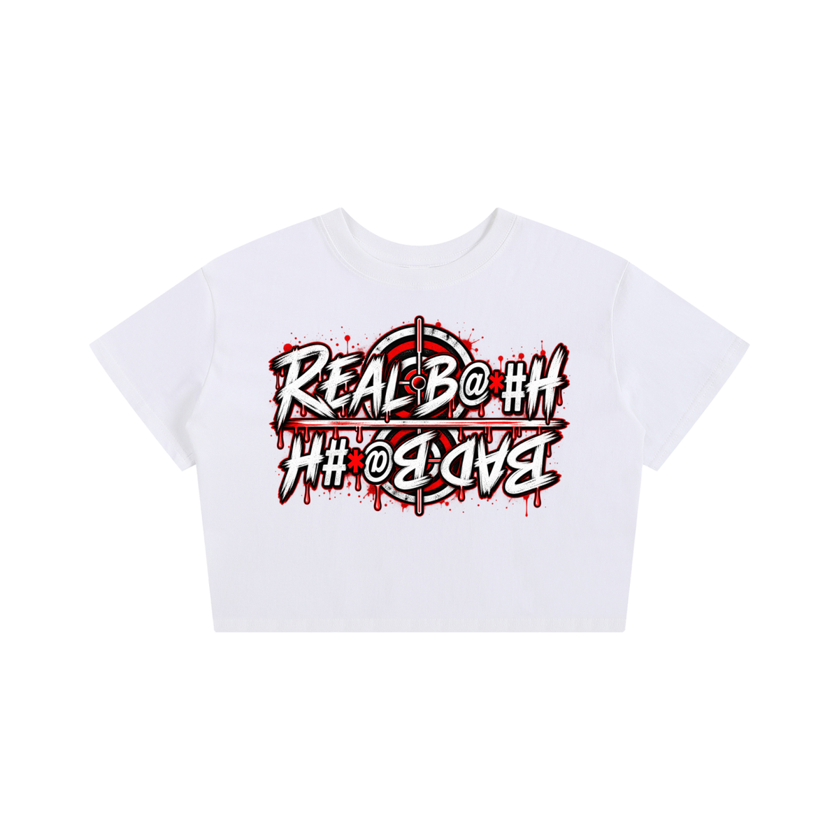 E.A.T.S. “Real Bh / Bad Bh” Women’s Graphic Crop Tee