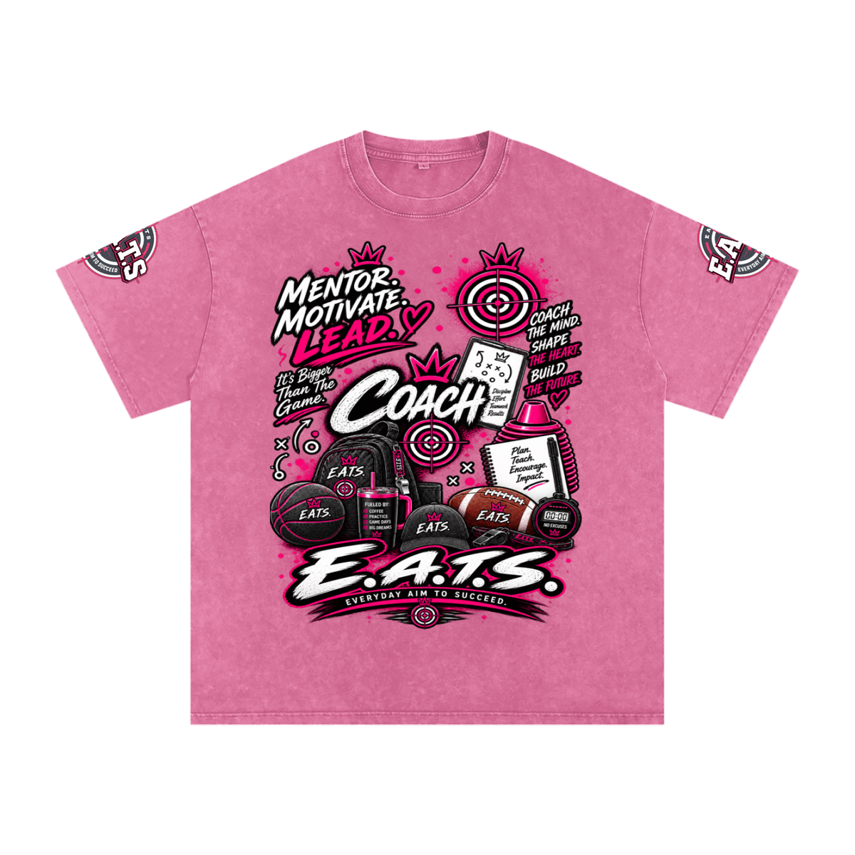 rose,red,black,apricot,logo,eats,coach,women,womens,casual,career,bullseye,streetwear,motivational,graphic,pink,purple,sports,crowns,crown,grey,gray,light,tshirt