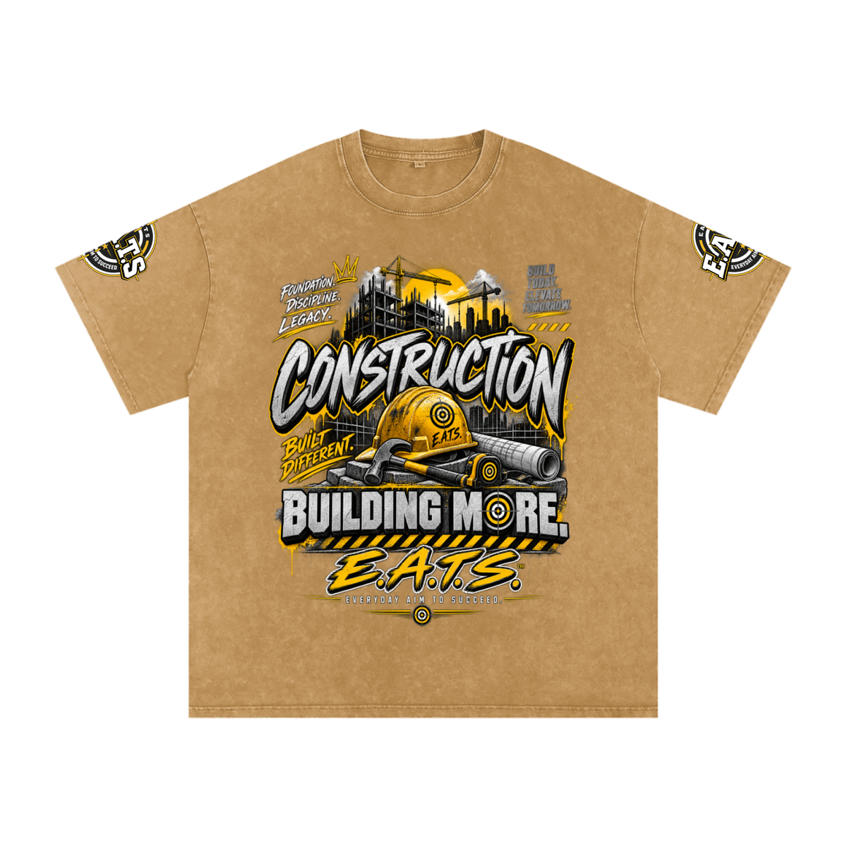construction,building,career,careers,men,women,unisex,his,hers,tshirt,streetwear,logo,blue,light,dark,grey,gray,eats,graphic,black,royal,yellow,brown,mens,womens,red