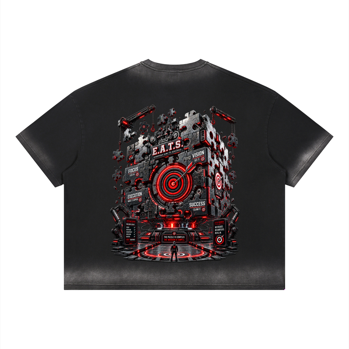 E.A.T.S "The Puzzle" - Boxy Sunfade Wash T-Shirt