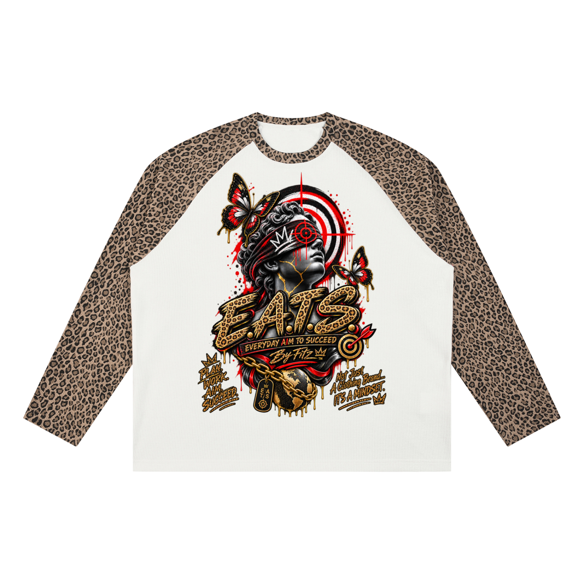 leopard,leopardprint,lockin,graphictshirt,eats,brandlogo,logo,hers,his,womens,womensstreetwaer,graphict,graphic,black,white,streetwear,fashion,fireshirt,bullseye,brown,khaki