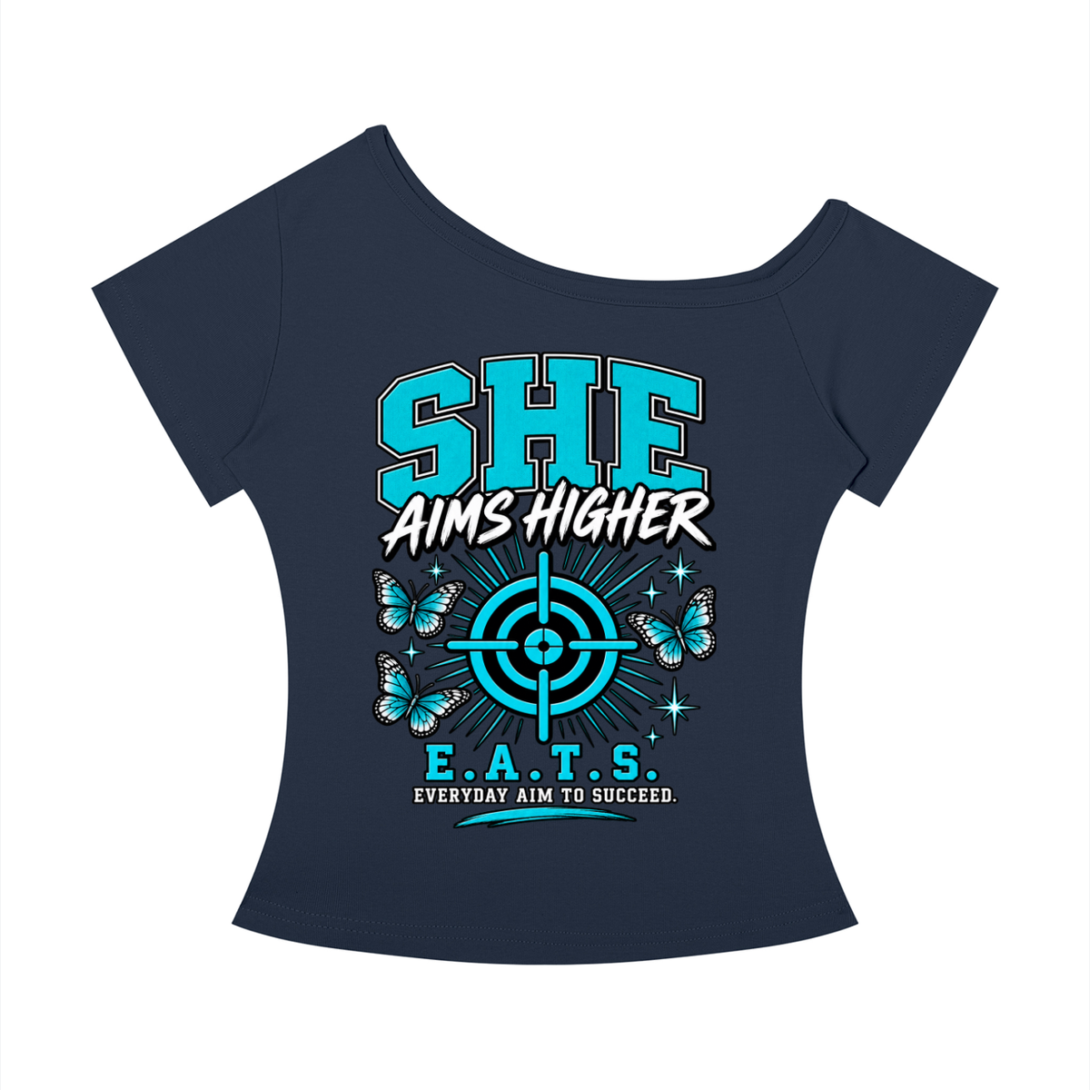 shirt,tee,womens,blue,lightblue,butterlfies