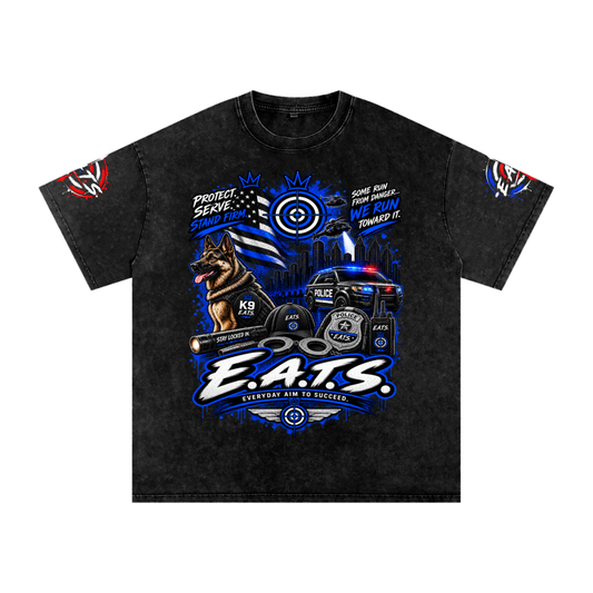 red,blue,black,grey,gray,apricot,dark,light,tshirt,men,women,casual,streetwear,eats,logo,career,careers,unisex,bullseye,police,k9,protect,service,cop,cops,serve
