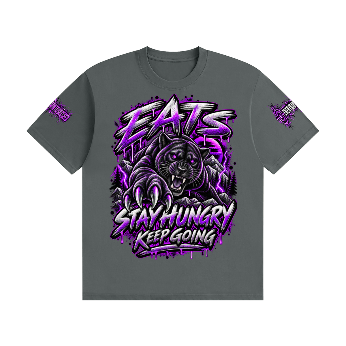 purple,white,grey,gray,womensgreytshirt,womenswhitetshirt,womenspurpletshirt,purpletshirt,whitetshirt,greytshirt,graytshirt,womens,women,tshirt,graphic,grapictshirt,panther,panthergraphictshirt,casual,womenscasual,streetwear,womensstreetwear,fashion,womensfashion,logo,brandlogo,eats,stayhungry,keepgoing,purplegraphic,whiteandpurple,greyandpurple,grayandpurple,everydayaimtosucceed,clothes,womensclothes,hers,eatstshirt,bullseye,bullseyelogo,streetfashion,casualwear,trending,trendingfashion,trendingstreetwear,