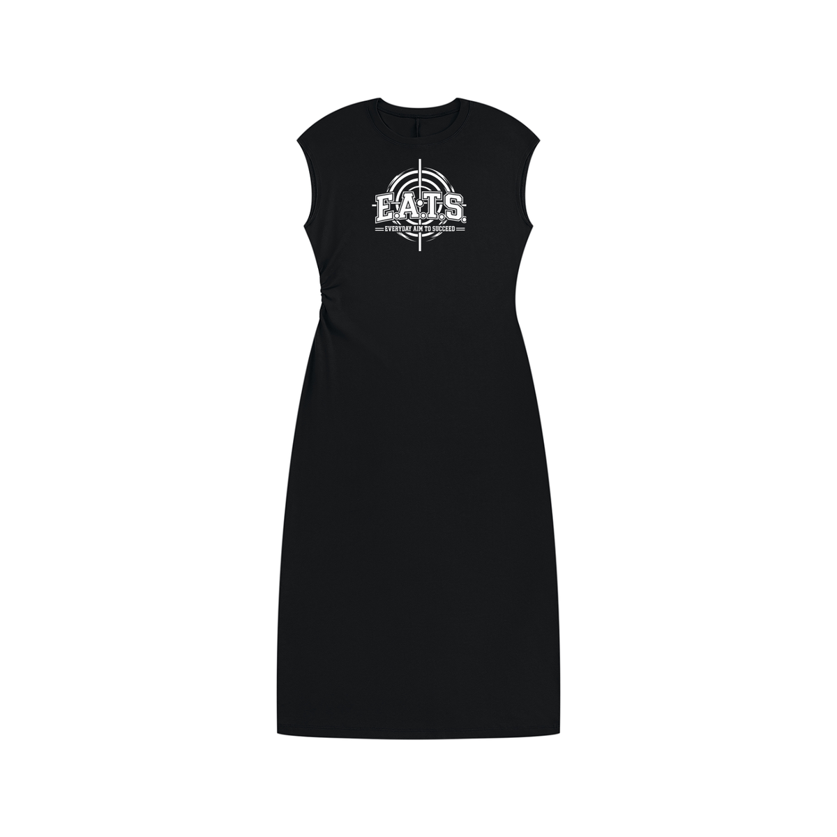 hers,womens,womensdress,dress,sleeveless,sleevelessdress,brandlogo,bullseye,eats,eatslogo,bodycon,bodycondress,red,winered,grey,gray,greydress,graydress,black,blackdress,womensclothes,streetwear,casualdress,womenscasual,womenscasualdress,everydayaimtosucceed,womensstreetwear