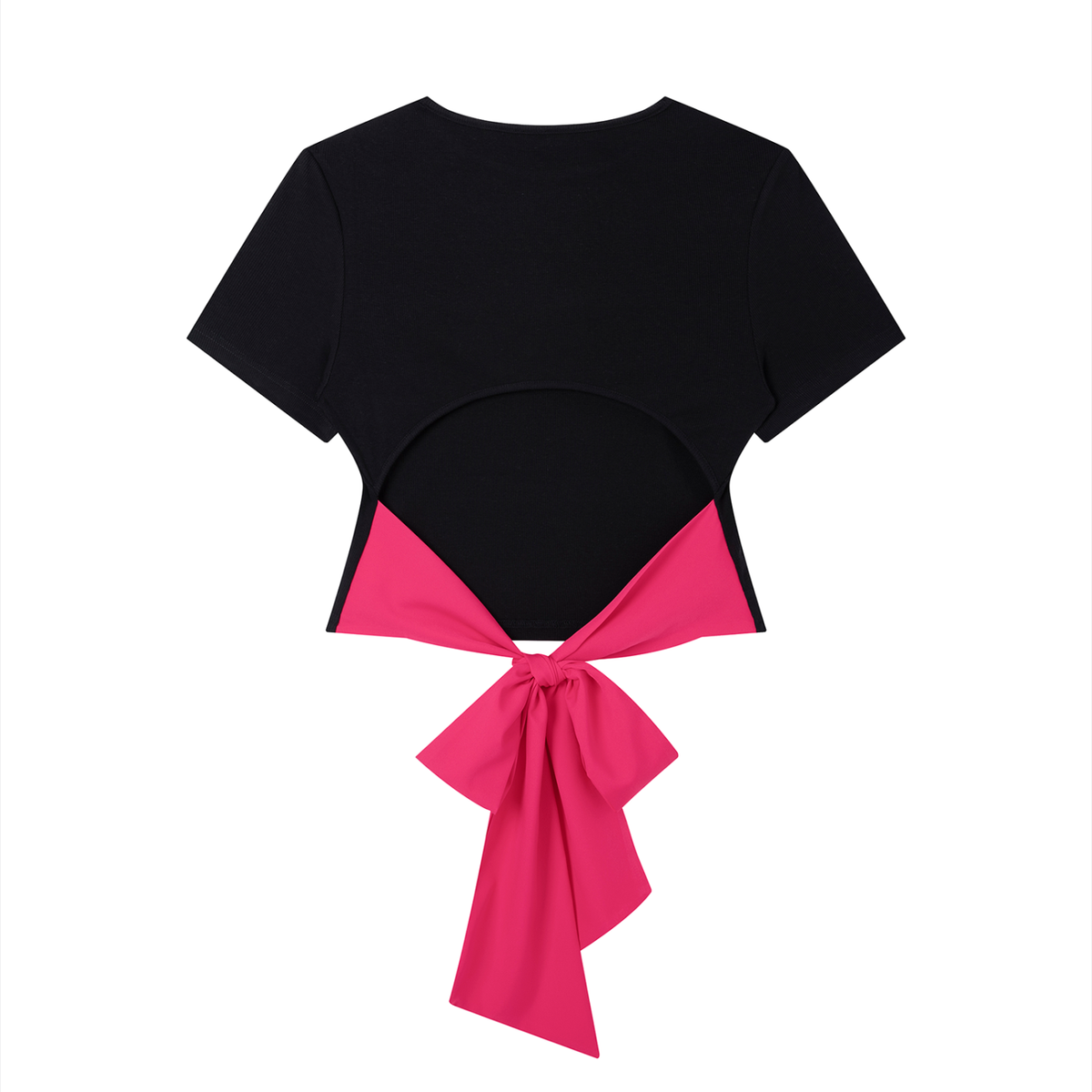 bow,pink,top,womens,black,tshirt,hers