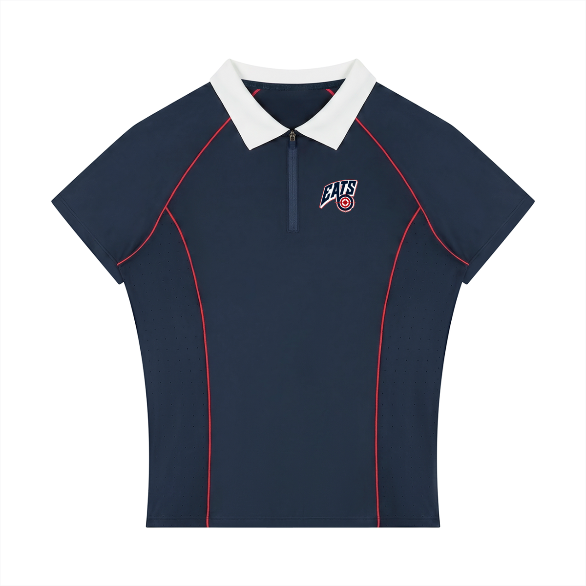 red,blue,polo,womens,women,her,hers,logo,eats,royalblue,shirt,zip,tops,top,tshirt
