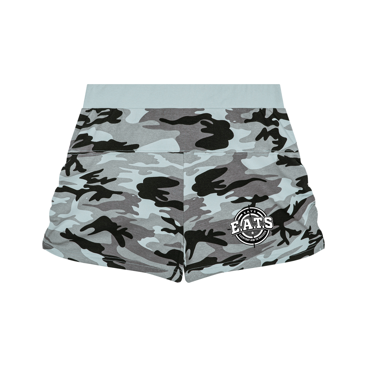 camo,blue,womens,shorts